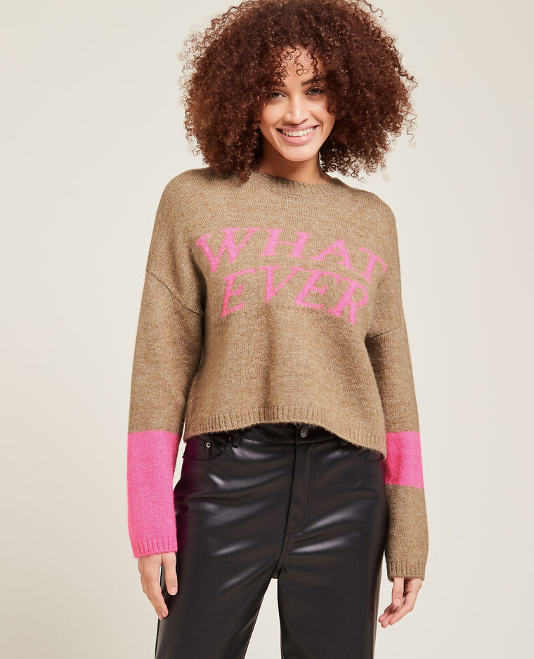 Pull court avec message camel - Pimkie