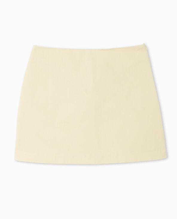 Mini-jupe taille basse beige - Pimkie