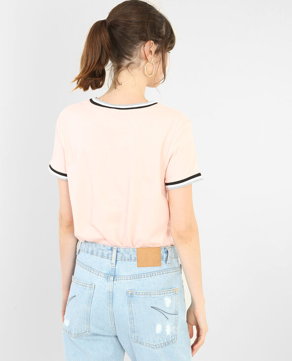 T-shirt coquillage rose clair - Pimkie