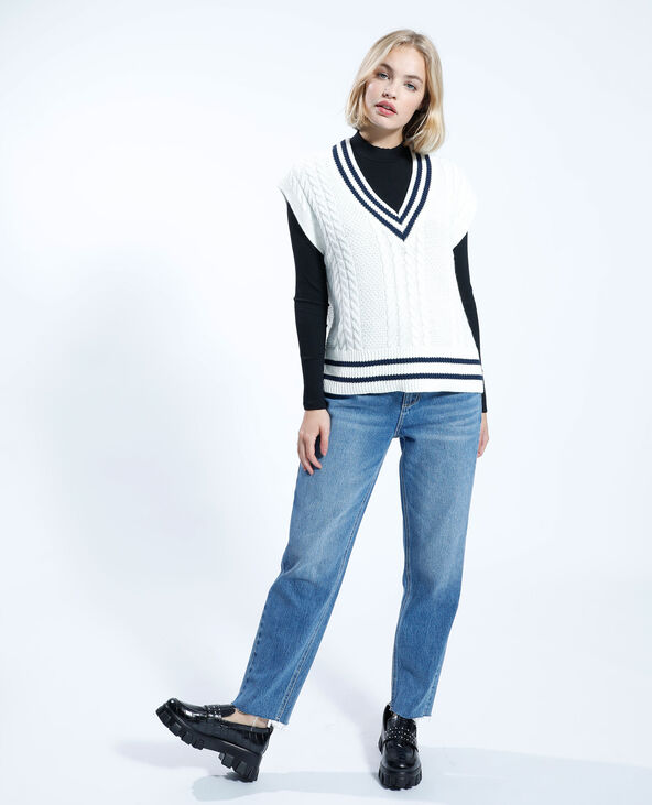Pull sans manches blanc - Pimkie