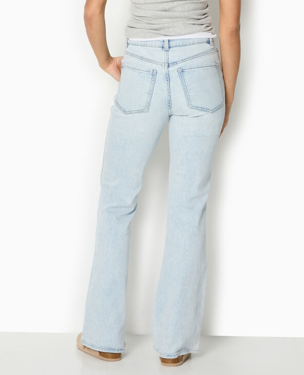 Jean flare taille haute bleu clair - Pimkie