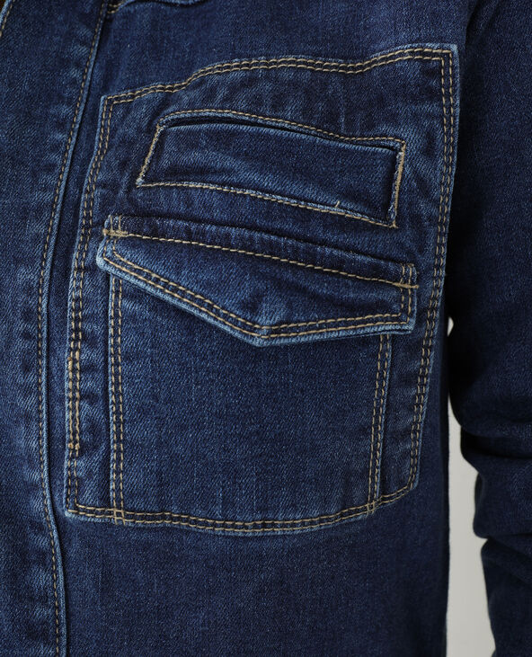Combinaison en jean bleu - Pimkie