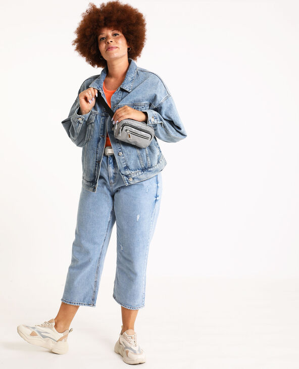 Veste en jean oversized Jean stoned - Pimkie
