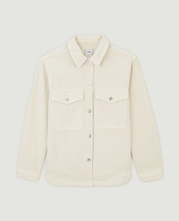 Surchemise en coton épais blanc - Pimkie