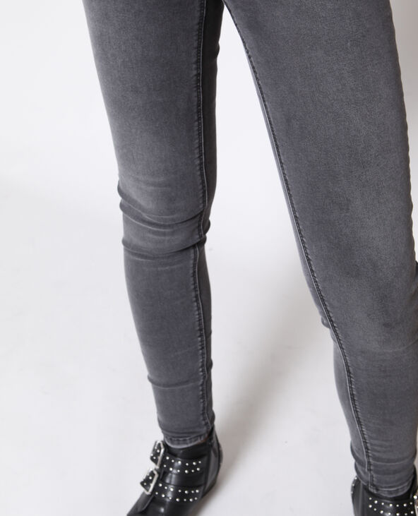 Jean skinny taille haute gris foncé - Pimkie