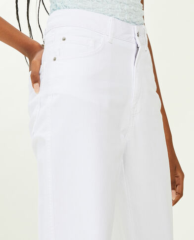 Jean straight taille haute blanc - Pimkie