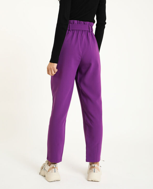 Pantalon taille haute violet - Pimkie