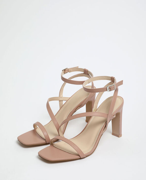 Pimkie heeled clearance sandals in nude