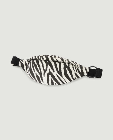 Sac banane avec anneau motif zèbre blanc - Pimkie