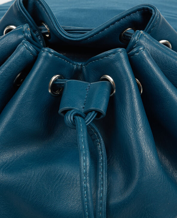 Sac à dos simili cuir bleu foncé - Pimkie
