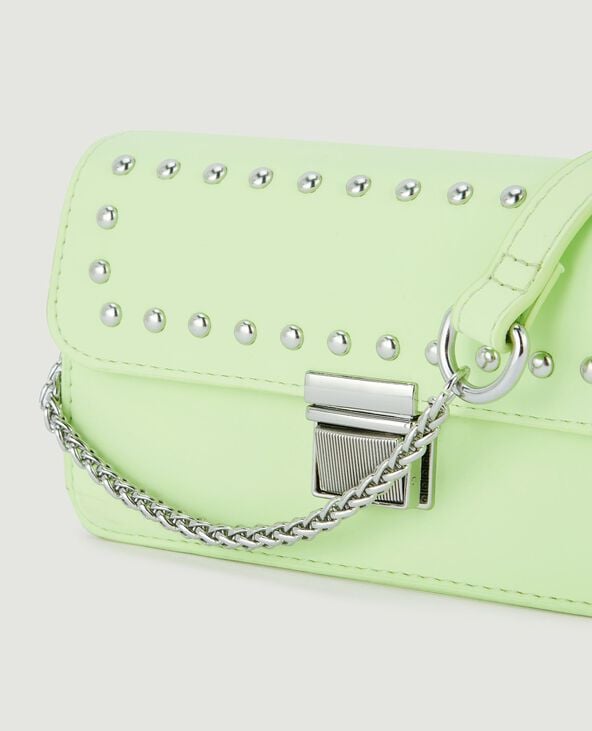 Mini sac rigide avec clous vert anis - Pimkie
