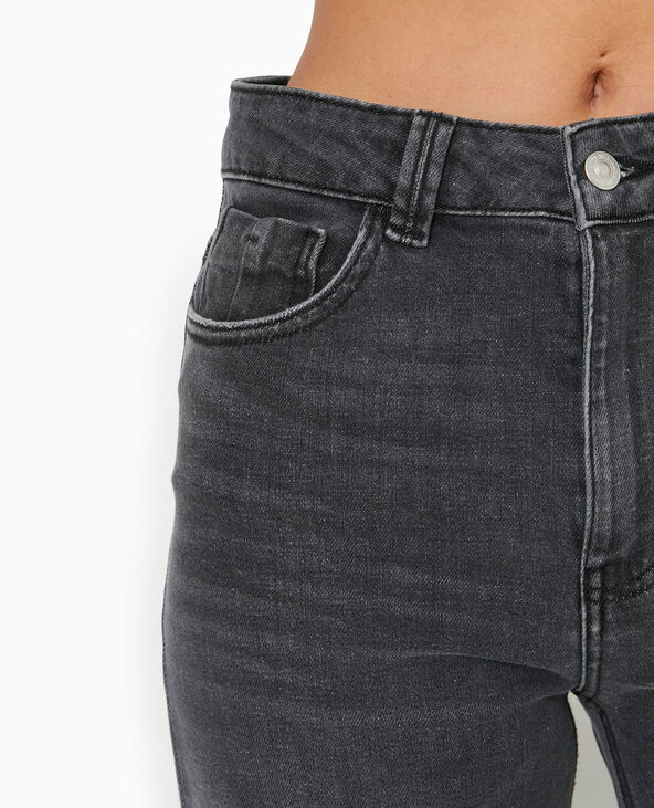 Jean wide taille haute gris foncé - Pimkie