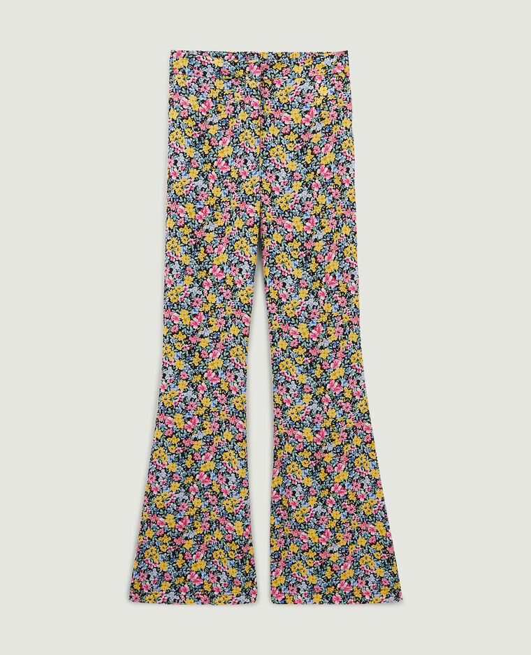 Pantalon à fleurs SMALL rouge - Pimkie