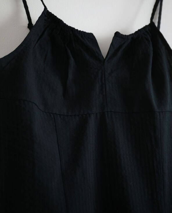 Robe à fines bretelles noir - Pimkie