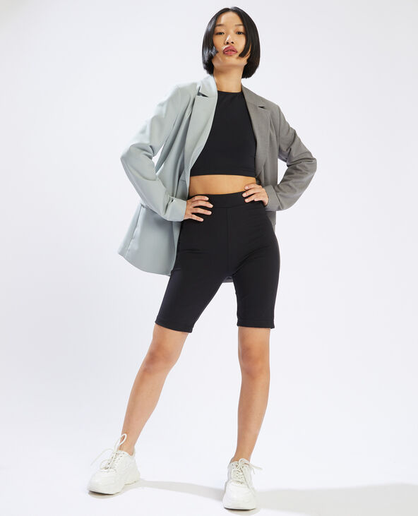 Blazer bicolore gris foncé - Pimkie