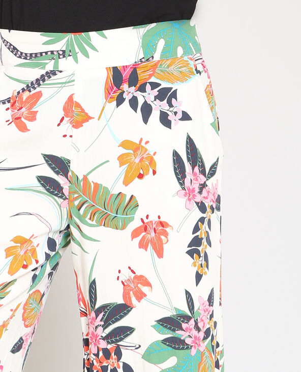 Pantalon palazzo blanc - Pimkie