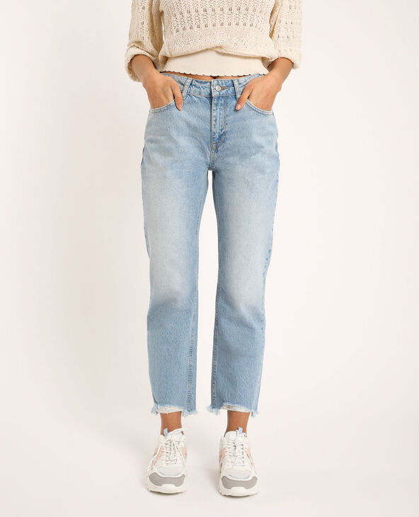 Jean straight high waist bleu - Pimkie