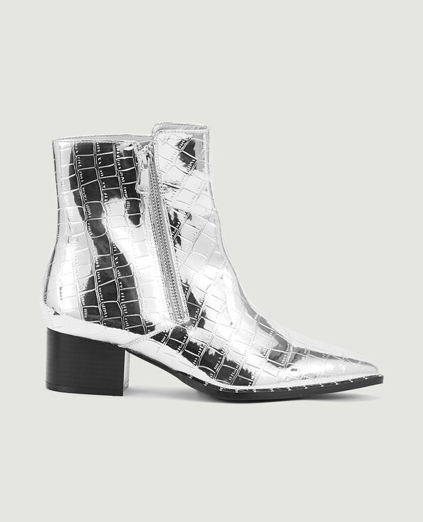 Boots santiags effet croco avec clous argenté - Pimkie