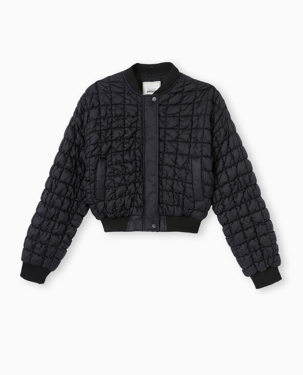 Blouson matelassé forme bombers noir - Pimkie