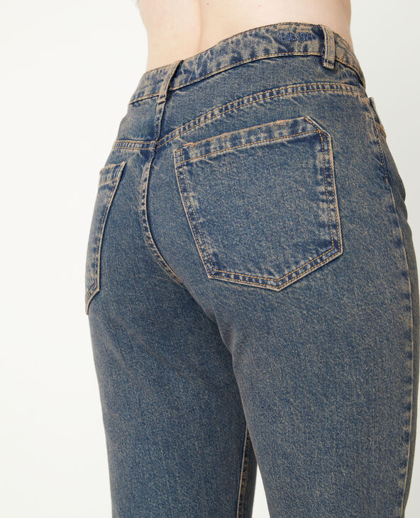 Jean flare effet dirty jaune ocre - Pimkie