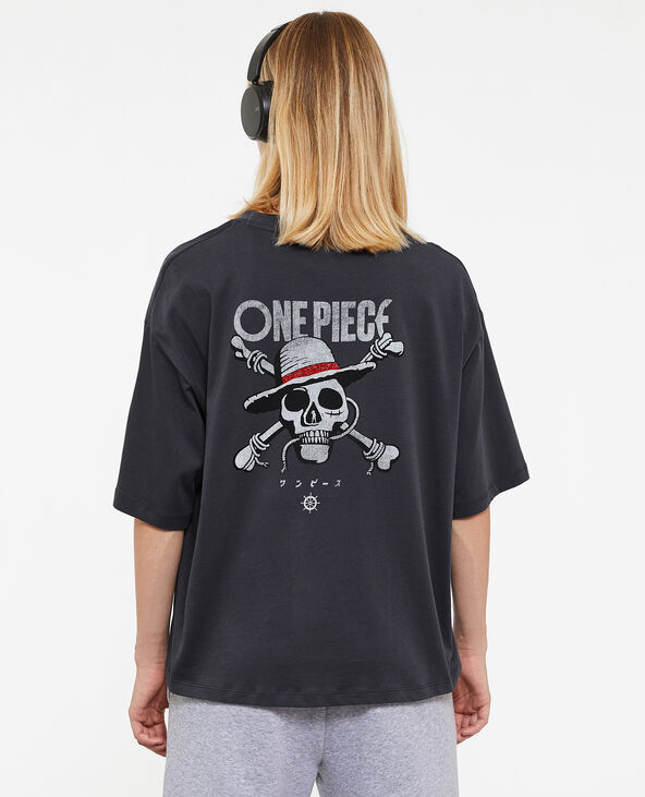 T-shirt oversize One Piece  gris foncé - Pimkie