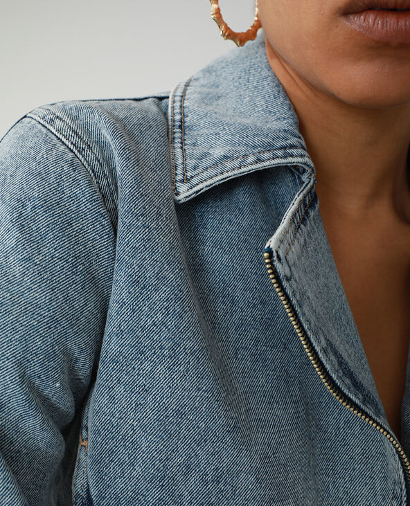 Veste perfecto en denim bleu - Pimkie