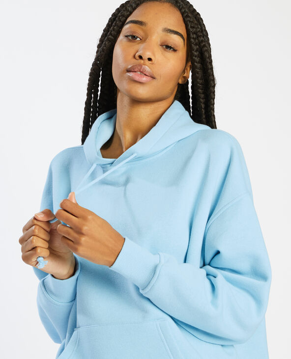 Sweat capuche oversize bleu - Pimkie