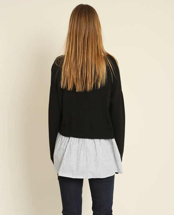 Pull chemise noir - Pimkie