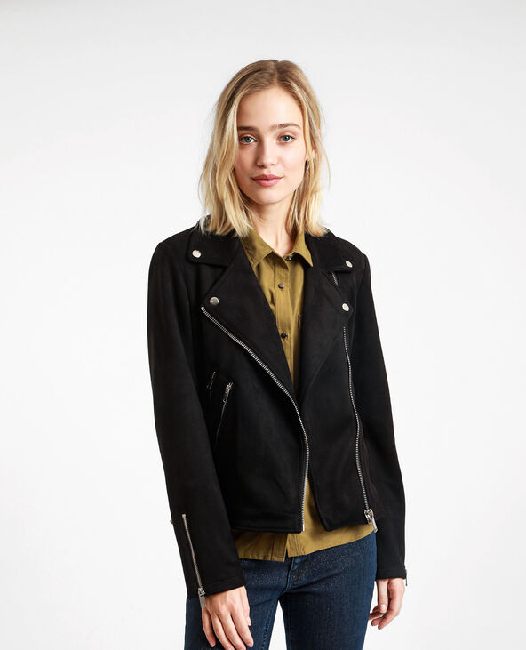 Veste biker noir - Pimkie