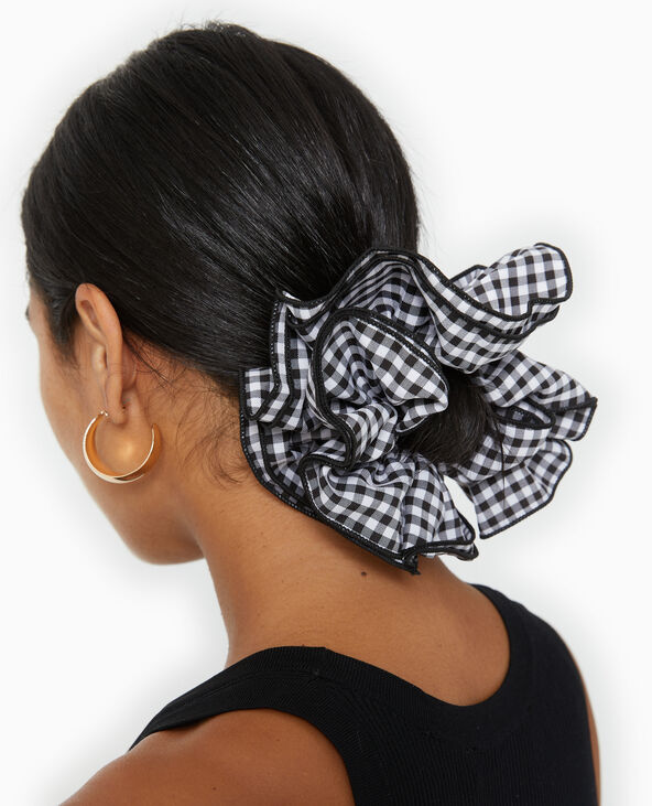 Maxi chouchou motif vichy noir - Pimkie