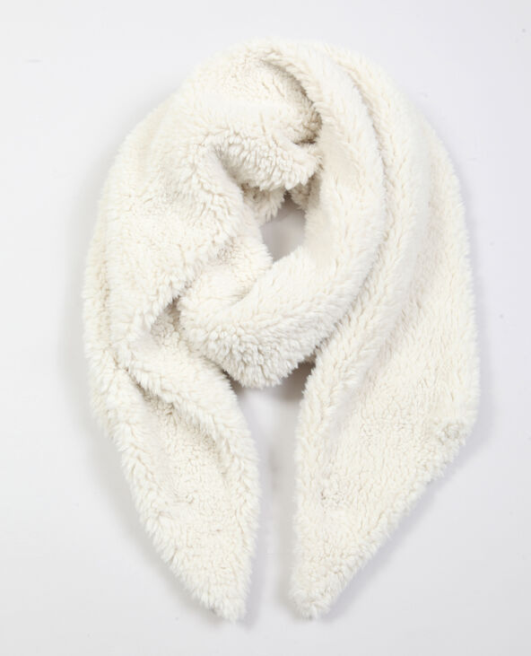 Echarpe en fausse fourrure blanc - Pimkie