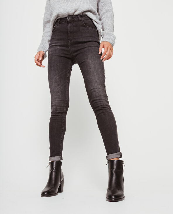 Jean skinny à bandes noir - Pimkie