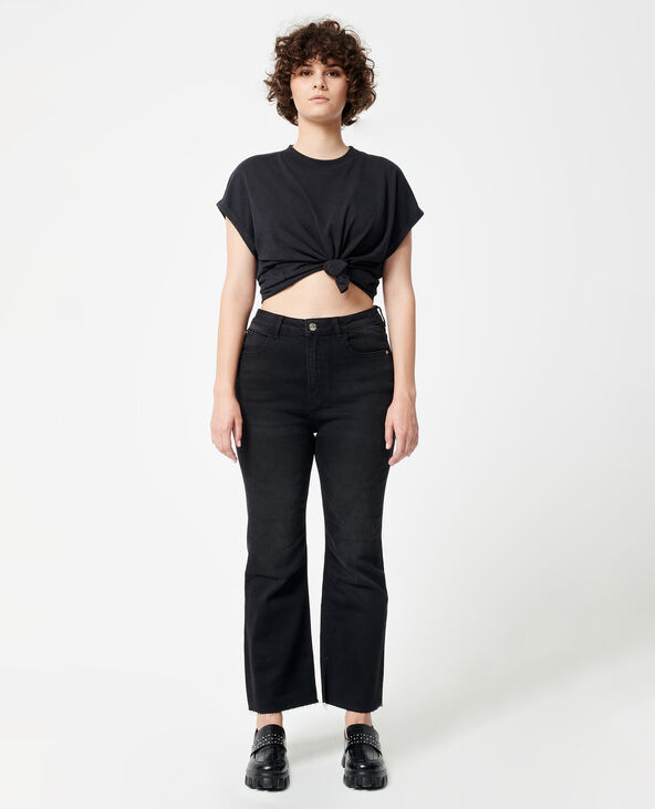 Jean flare cropped noir - Pimkie