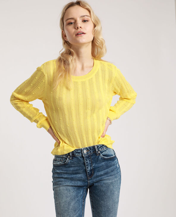 Pull maille fantaisie