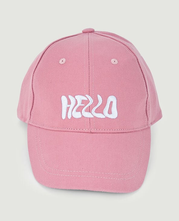 Casquette avec broderie rose - Pimkie