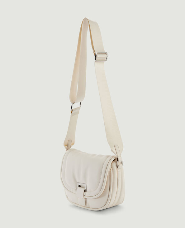 Sac matelassé avec large sangle écru - Pimkie