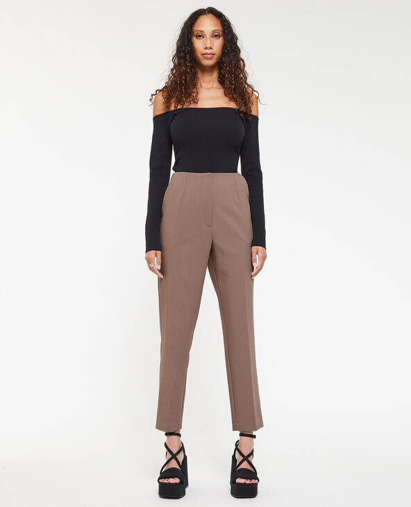 Pantalon cigarette taupe - Pimkie