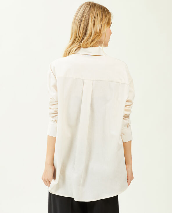 Chemise oversize beige - Pimkie
