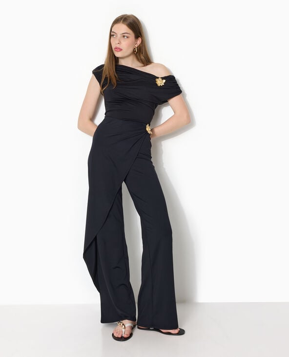Skant en maille extensible avec détail bijou noir - Pimkie
