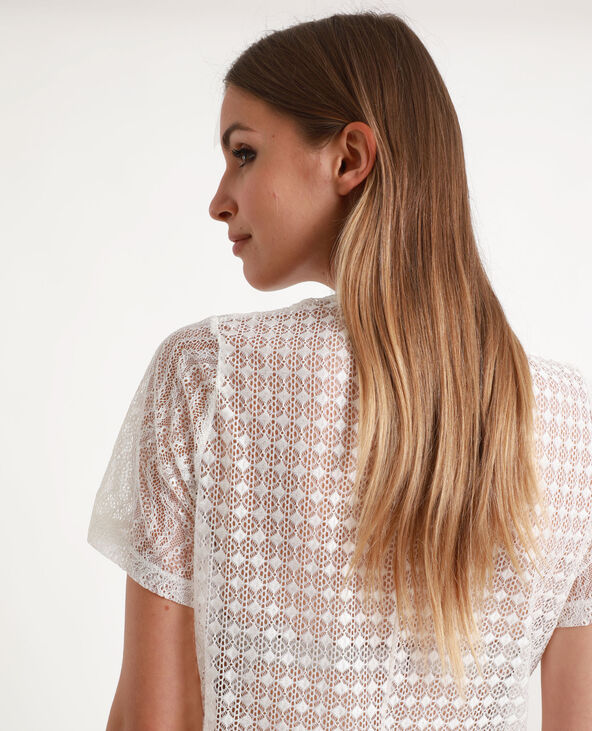 Top en dentelle blanc - Pimkie