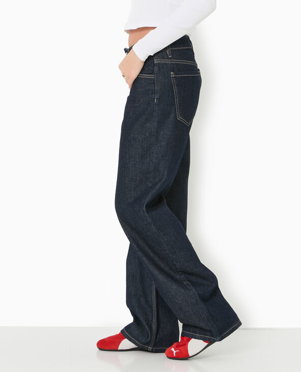 Jean wide taille basse bleu - Pimkie