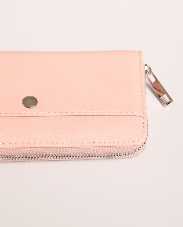 Portefeuille en simili cuir rose - Pimkie