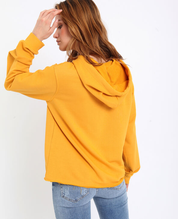 Gilet à capuche jaune ocre - Pimkie