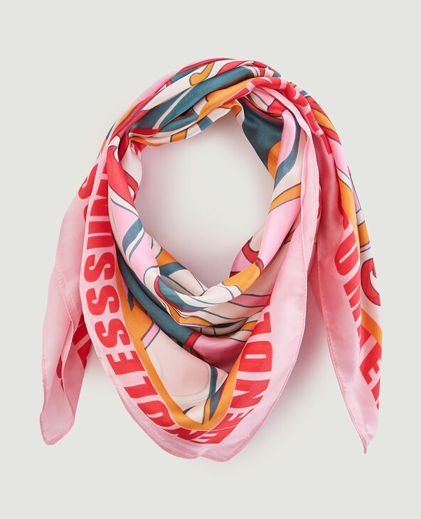 Foulard imprimé rose - Pimkie