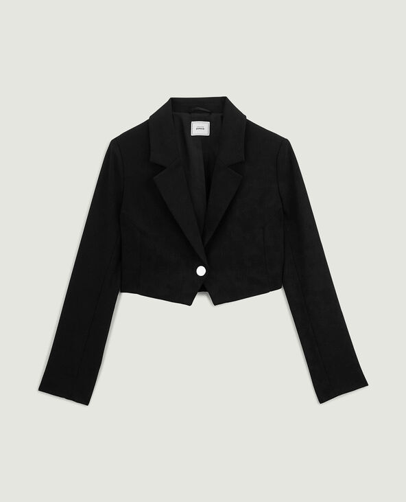 Veste blazer courte noir - Pimkie