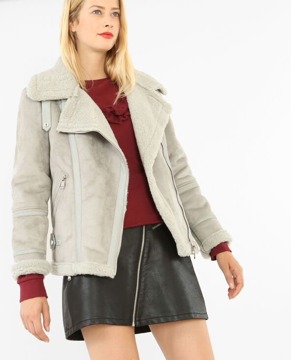 Blouson peau retournée outlet