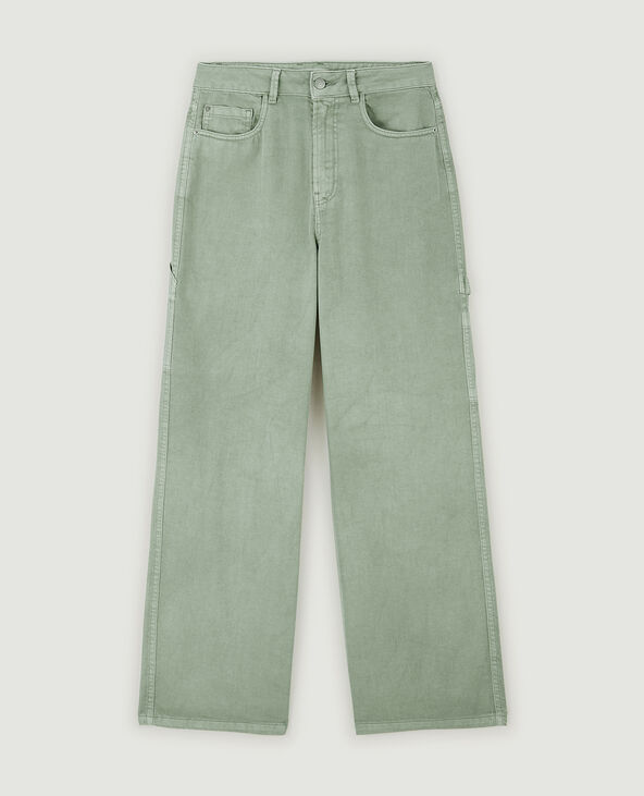 Jean cargo large vert de gris - Pimkie