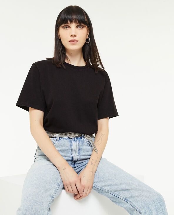 T-shirt à effet délavé gris foncé - Pimkie