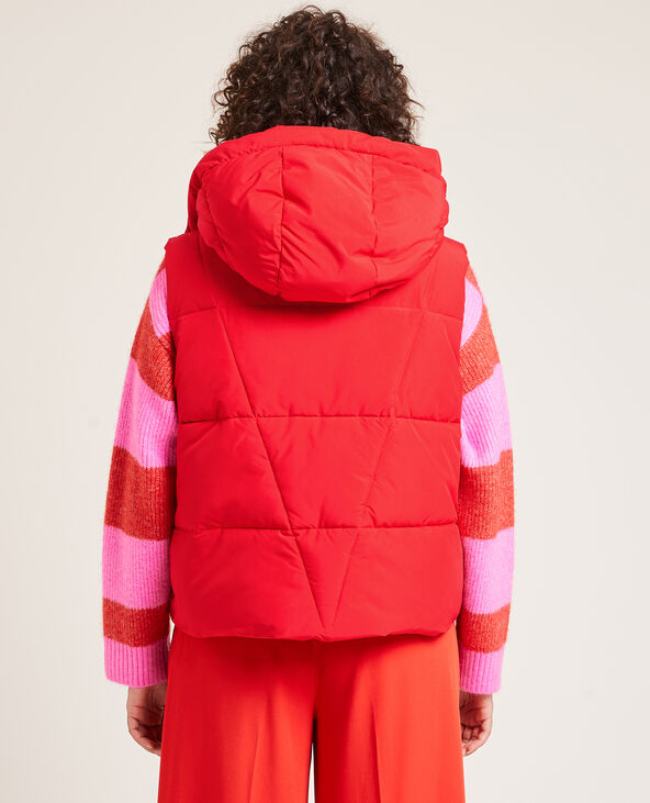 Doudoune sans manches rouge - Pimkie