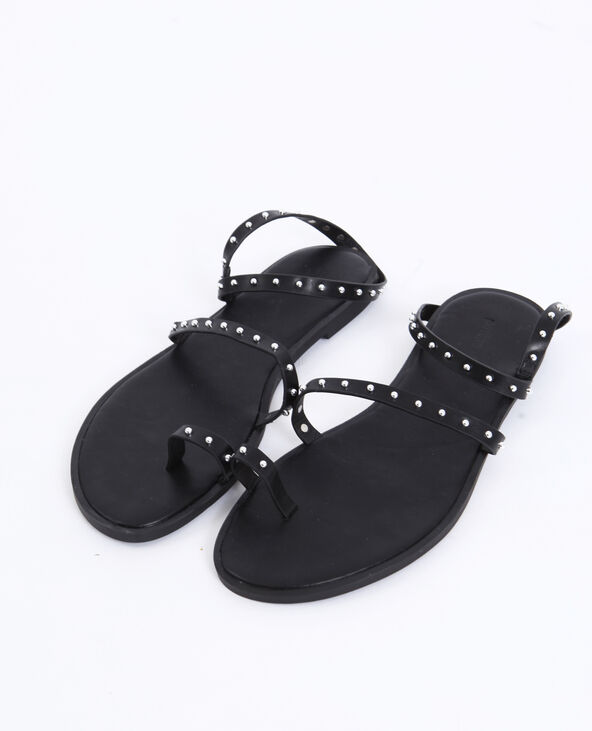 Sandales plates noir - Pimkie